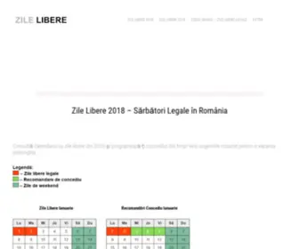 Zile-Libere.net(Zile Libere) Screenshot