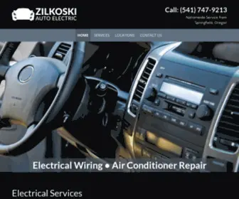 Zilkoskiautoelectric.com(Electrical services) Screenshot