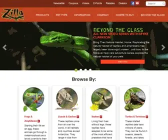Zillarules.com(Reptile Products & Care Information) Screenshot