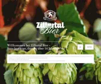 Zillertal-Bier.at(Zillertal) Screenshot