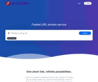 Zilo.app(Fastest URL shorten service) Screenshot