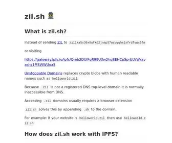 Zil.sh(zil) Screenshot