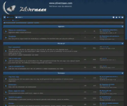 Zilvermaan.com(Forumoverzicht) Screenshot