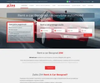 Zim-Rentacar.com(Rent a car Beograd) Screenshot