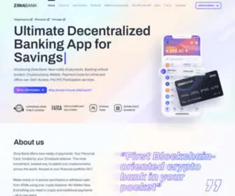 Zimabank.com(ZIMA BANK) Screenshot