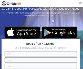 Zimblehr.com(A Complete HR Solution) Screenshot