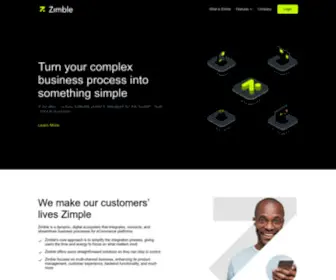 Zimble.io(Zimble Brand Site) Screenshot