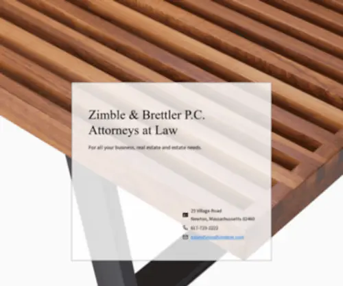Zimbret.com(Boston Law Firm) Screenshot
