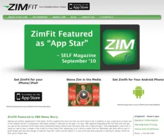 Zimfit.com(Your Celebrity Fitness Trainer) Screenshot