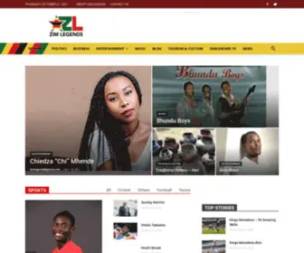 Zimlegends.com(Zimbabwean Legends) Screenshot