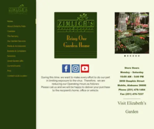 Zimlichspatio.com(Bring Our Garden Home) Screenshot