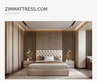 Zimmattress.com(All about mattresses) Screenshot