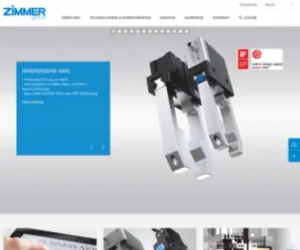 Zimmer-Group.de(Zimmer Group) Screenshot