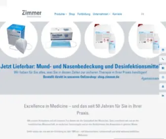 Zimmer.de(Zimmer MedizinSysteme) Screenshot