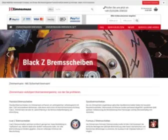 Zimmermann-Bremsentechnik.eu(Zimmermann Bremsen) Screenshot