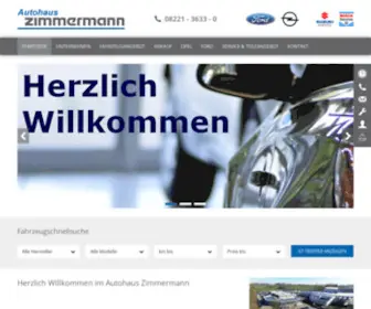 Zimmermann-Guenzburg.de(Herzlich Willkommen im Autohaus Zimmermann) Screenshot