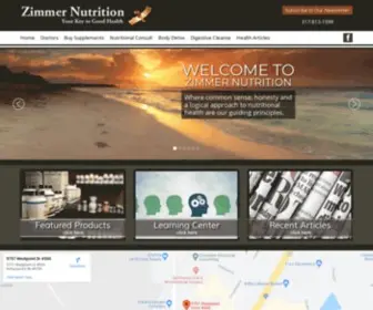 Zimmernutrition.com(We've got some trouble) Screenshot