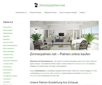 Zimmerpalmen.net(Der große Ratgeber zu Zimmerpalmen) Screenshot