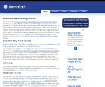 Zimmertech.com(Paint shop pro) Screenshot