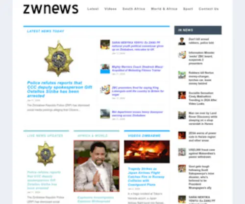 Zimnews.net(Zw News Zimbabwe) Screenshot