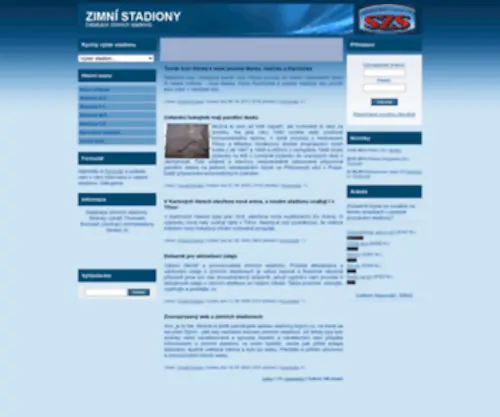 Zimnistadiony.cz(Zimnistadiony) Screenshot