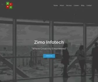 Zimoinfotech.com(Zimo infotech) Screenshot