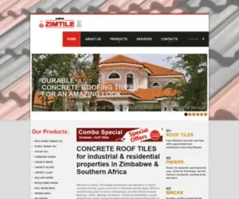 Zimtile.com(Concrete Roof Tiles) Screenshot