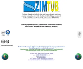 Zimtub.ro(SC ZIMTUB SA) Screenshot