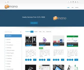 Zinano.com(من هنا يمكنك أن تبيع وتشترى أدق الخدمات) Screenshot