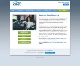 Zincautofinance.com Screenshot