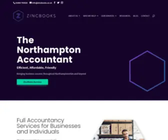 Zincbooks.co.uk(Accountants Northampton) Screenshot