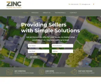 Zinchomebuyers.com(We Will Buy Your House Cash) Screenshot