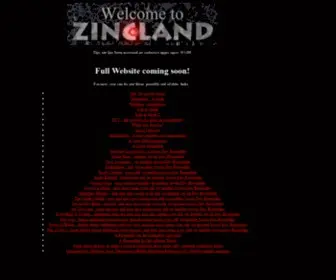 Zincland.com(ZincLand Main Page) Screenshot