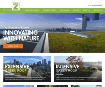 Zinco.ca(Advanced Green Roof Technology) Screenshot