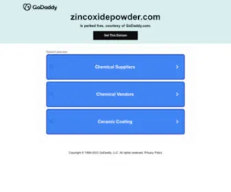 Zincoxidepowder.com(The place to find out about zinc oxide powder and Where to Buy Zinc Oxide Powder) Screenshot