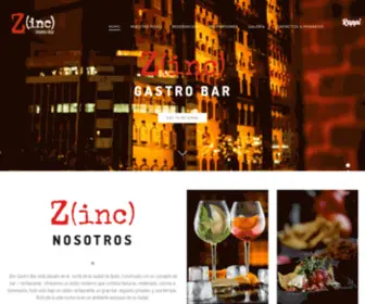 Zincquito.com(Zinc Gastro Bar) Screenshot