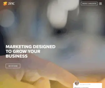 Zincsolutions.com(Web Design & Inbound Marketing Agency Orange County CA) Screenshot