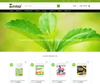 Zindagi.co.in(Celebrate With Nature is a brand name of Jhanil Healthcare) Screenshot