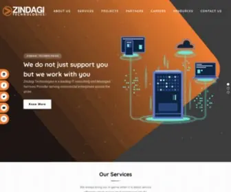 Zindagitech.com(Zindagi Technologies) Screenshot