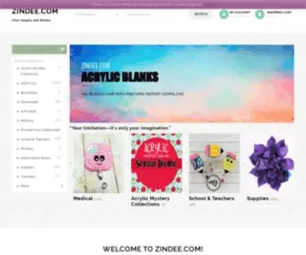 Zindee.com(Acrylic Blanks) Screenshot