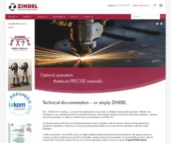 Zindel.de(ZINDEL AG) Screenshot