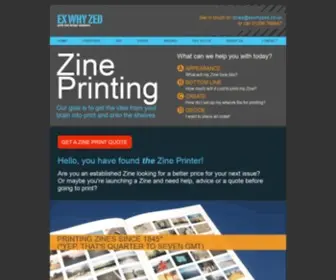 Zineprinter.com(Zine Printer) Screenshot