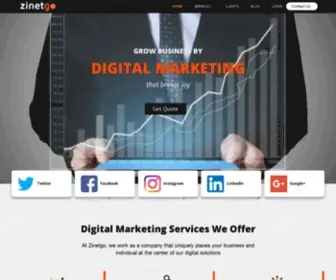 Zinetgo.com(Digital Marketing Company in Bangalore) Screenshot