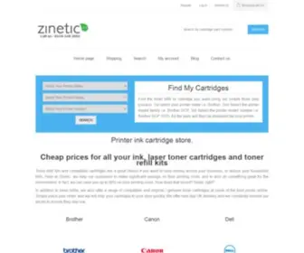 Zinetic.co.uk(Cheap Printer Ink) Screenshot