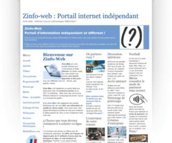 Zinfo-Web.com(Zinfo-web, le portail internet différent) Screenshot