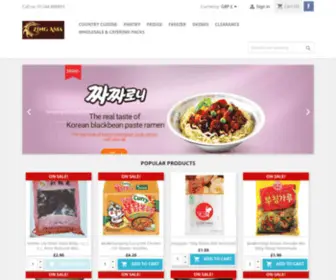 Zing-Asia.co.uk(Zing Asia Oriental Foods) Screenshot