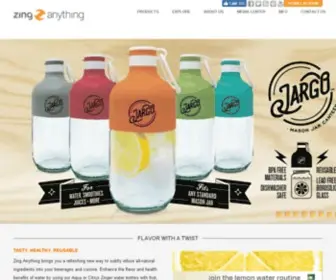 Zinganything.com(Naturally Flavored Water) Screenshot