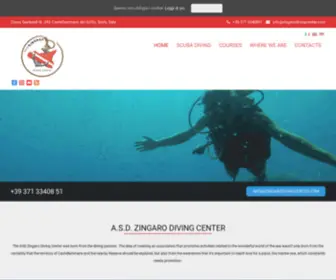 Zingarodivingcenter.com(Zingaro Diving Center) Screenshot