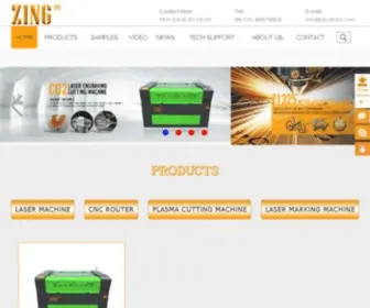 Zingcnclaser.com(Shandong Zing International Trade Co) Screenshot