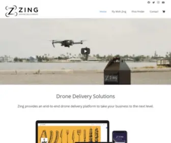 Zingdrones.com(Drone Delivery Solutions For Businesses) Screenshot